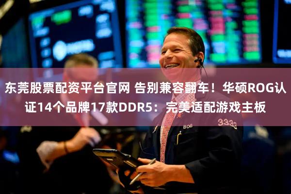 东莞股票配资平台官网 告别兼容翻车！华硕ROG认证14个品牌17款DDR5：完美适配游戏主板